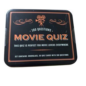 Movie Quiz Trivia Game Tin 100 Questions For Movie Lovers Everywhere *New*
